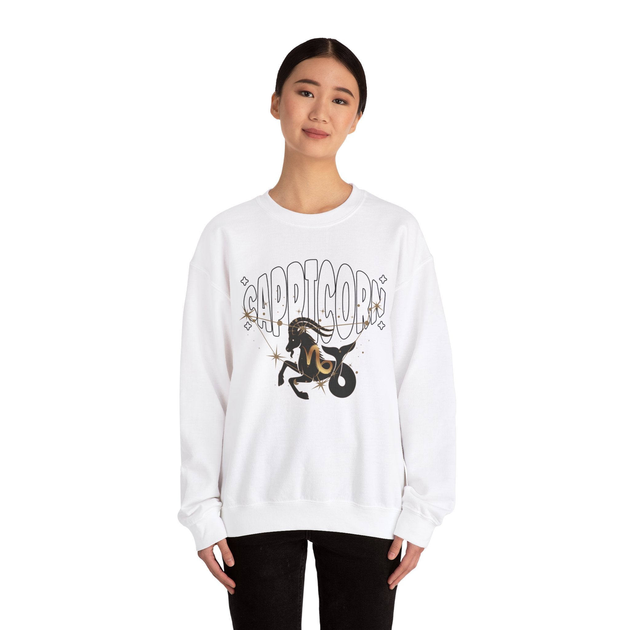 Capricorn Zodiac Casual Unisex Crewneck Sweatshirt